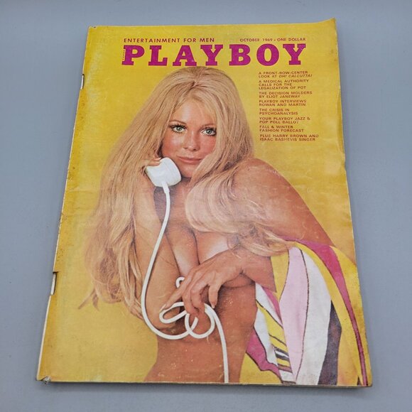 Vintage Playboy Magazine October 1969 Rowin and Martin - Picture 1 of 6